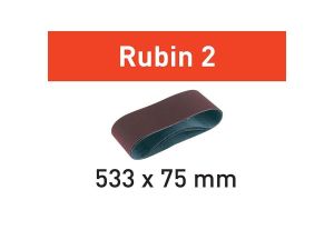 FESTOOL Schleifband L533X75 RU2/10 Rubin 2