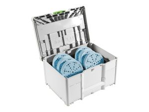FESTOOL Schleifmittel-Systainer³ SYS-STF D150 GR-Set Granat
