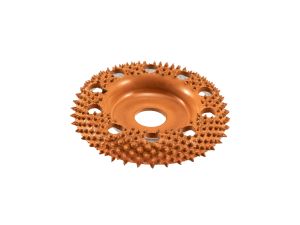 SABURRTOOTH 50 mm Frässcheibe, gewölbt, gelocht, sehr grob/orange