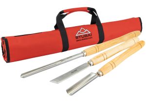STUBAI HSS Drechselwerkzeug SET "GROSS" 3-teilig