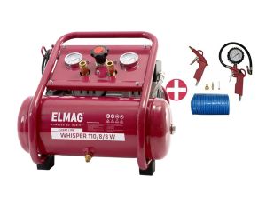 ELMAG Flüsterkompressor WHISPER 110/8/8W SET 
