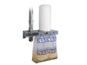 FELDER stationäres Absauggerät AF22 mit Stahllüfterrad (Wandmontage)