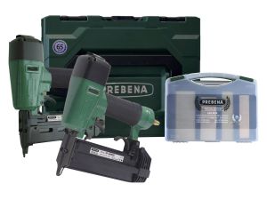 PREBENA Druckluftnager und Heftklammergerät SET ES40SDS / J50SDS