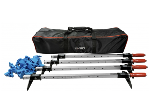 Terrassendielenzwingen 770 mm mit Bitadapter 4-er SET in der Tragetasche