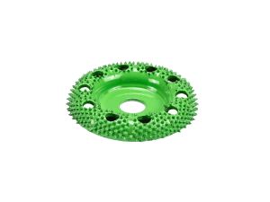 SABURRTOOTH 50 mm Frässcheibe, gewölbt, gelocht, grob/grün