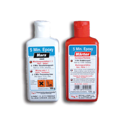 Colle époxy 2 Composants Everglue – 200g, Prise Rapide 5 Minutes, Transparente