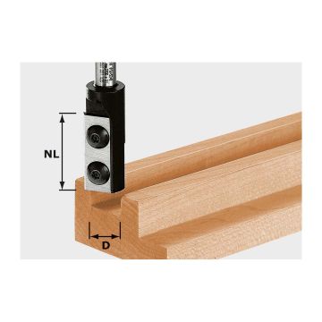 FESTOOL Nutfräser-Wendeplatten HW S8 D10/25 WP Z1