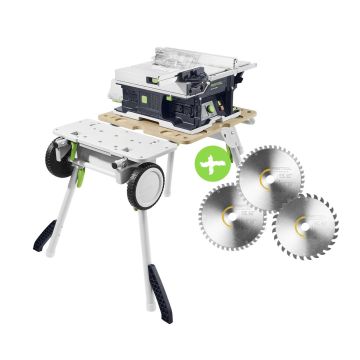 FESTOOL Akku-Tischkreissäge CSC SYS 50 EBI-Basic-SET