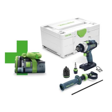 FESTOOL Akku-Bohrschrauber TDC 18/4 I-Basic-5,0 QUADRIVE