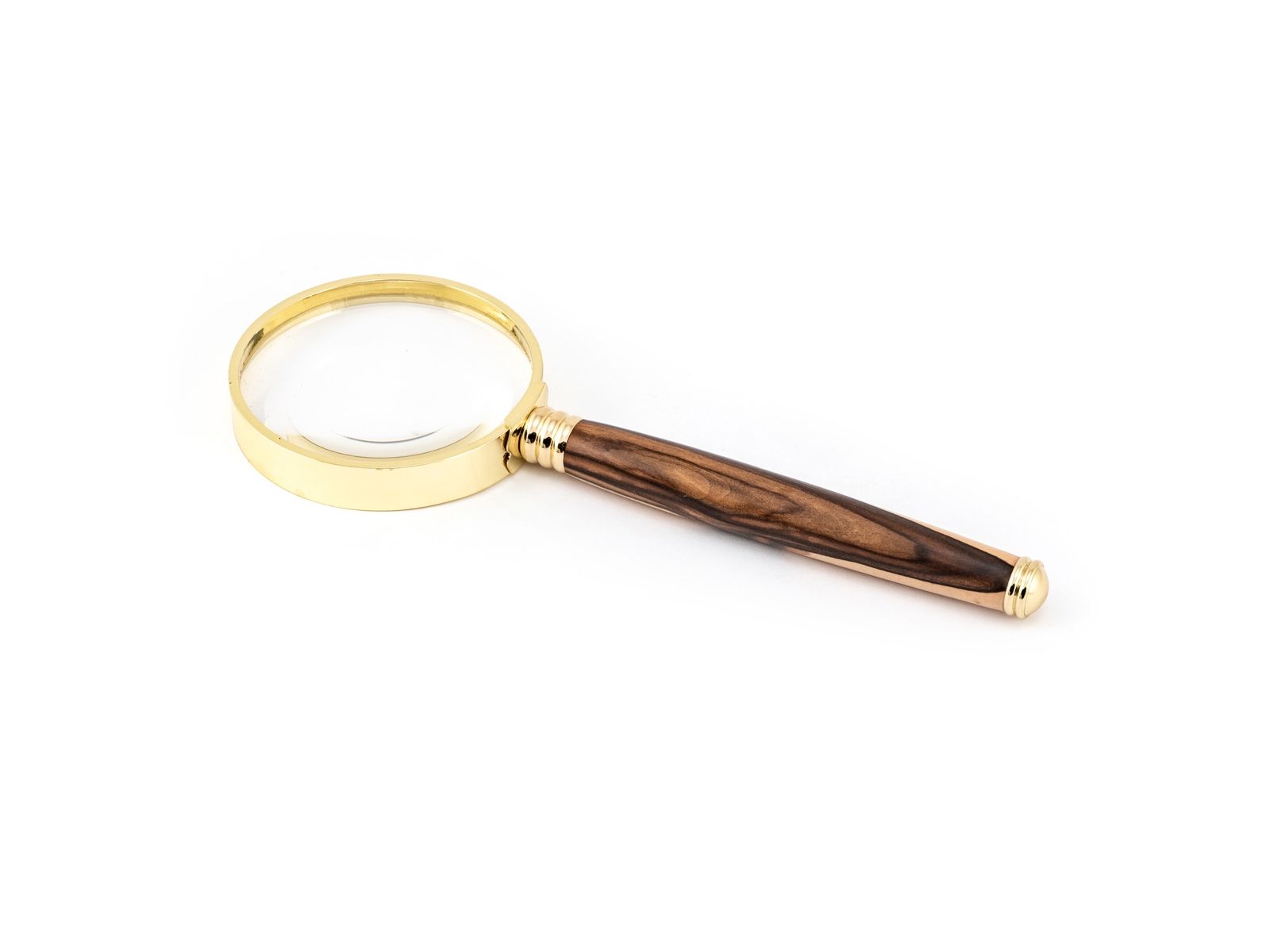 Vergrößerungsglas Selbstbausatz GOLD, Lieferung ohne Holz.