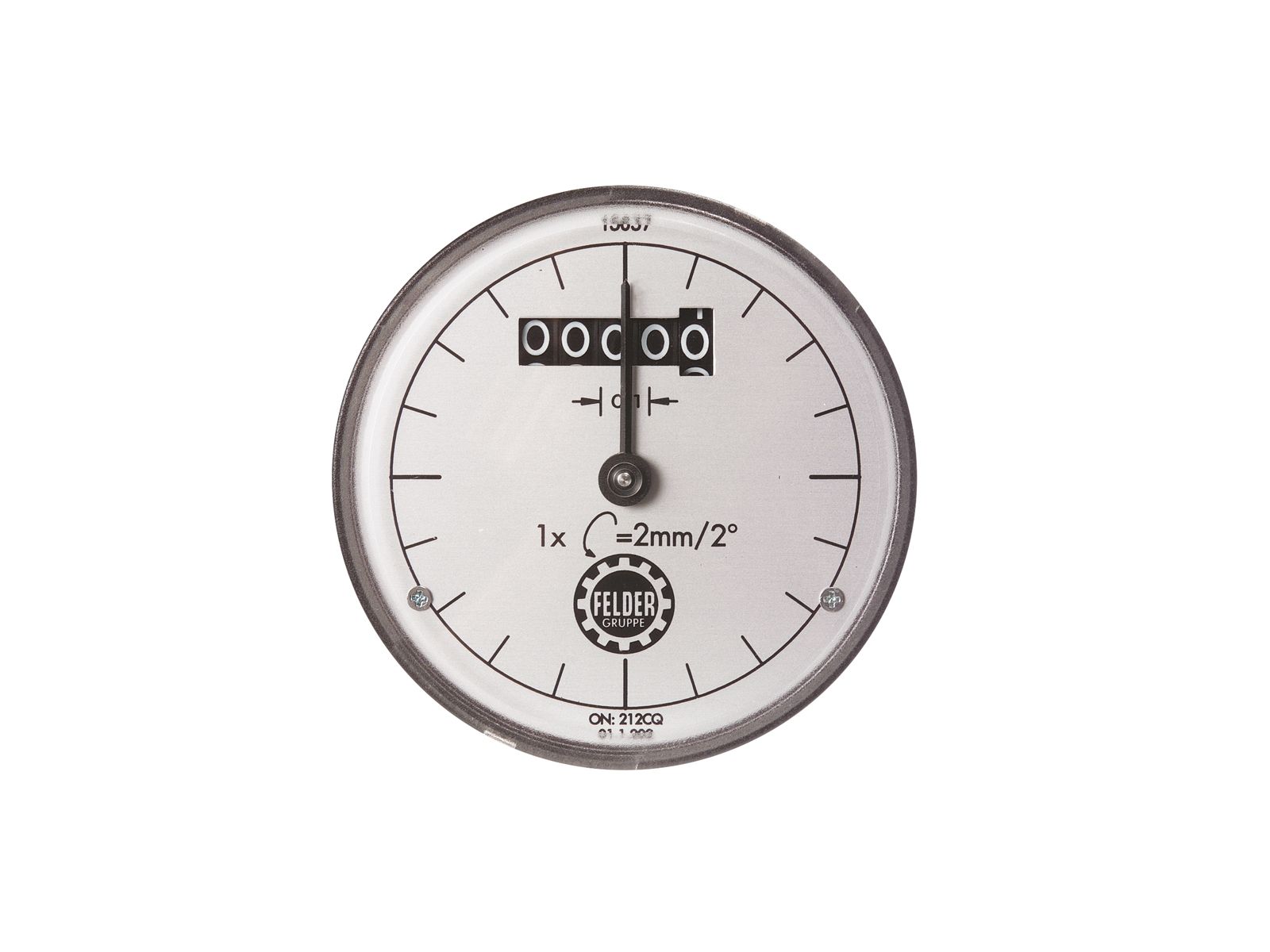 Digitaluhr linksdrehend
